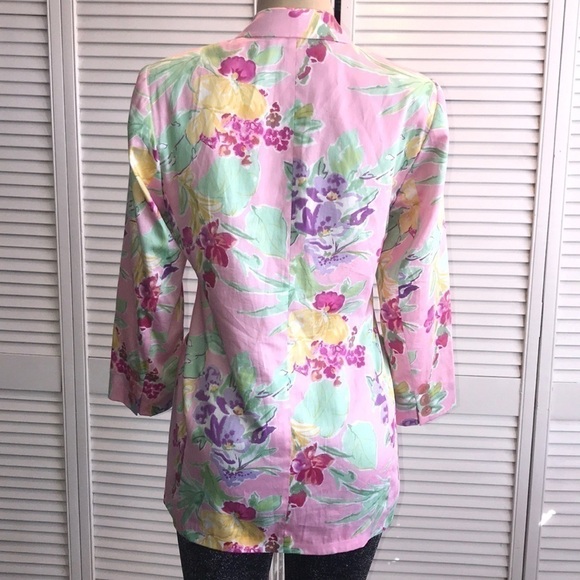 Pink Floral (Les Boutiques) Blazer - Picture 6 of 11